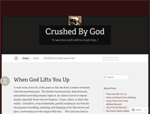 Tablet Screenshot of crushedbygod.com